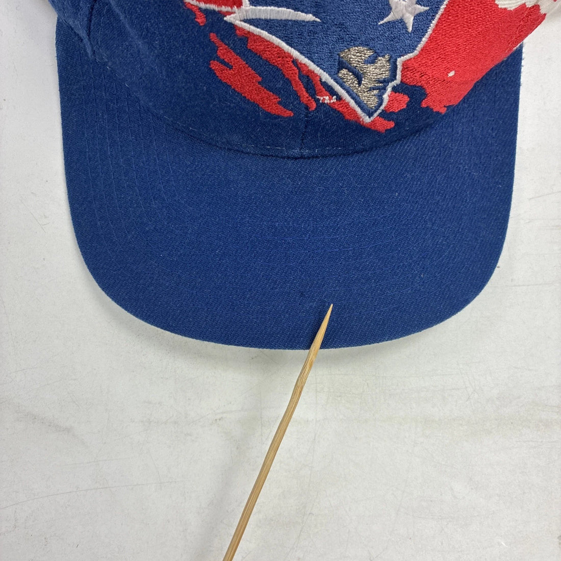 Vintage New England Patriots Wool Logo Athletic Splash Snapback Hat Cap OSFA NFL