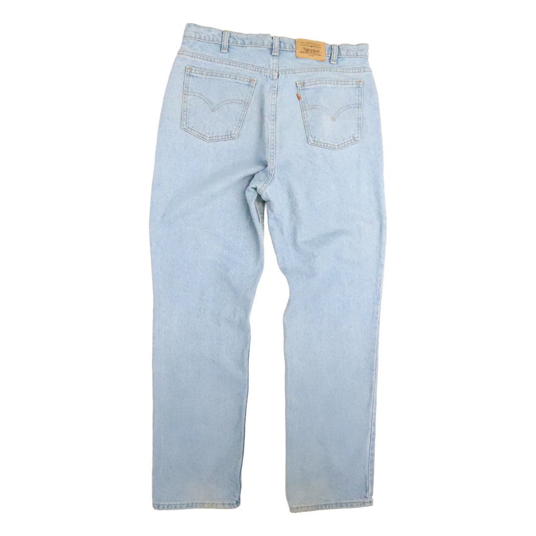 Vintage Levi Strauss & Co 619 Denim Jeans Pants 38 X 32 Light Wash Orange Tab