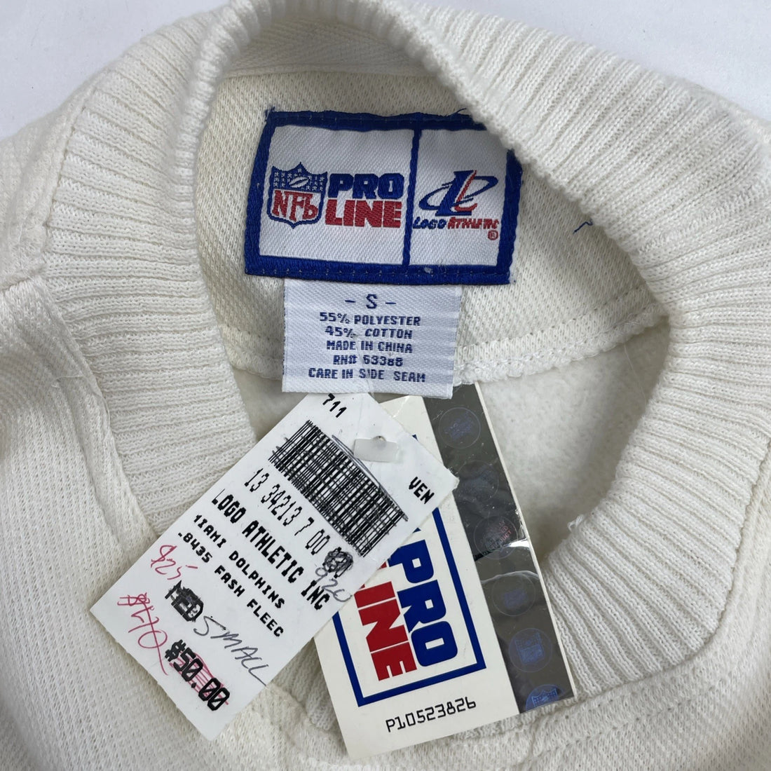 Vintage Miami Dolphins Sweatshirt Crewneck Size Small NFL NWT