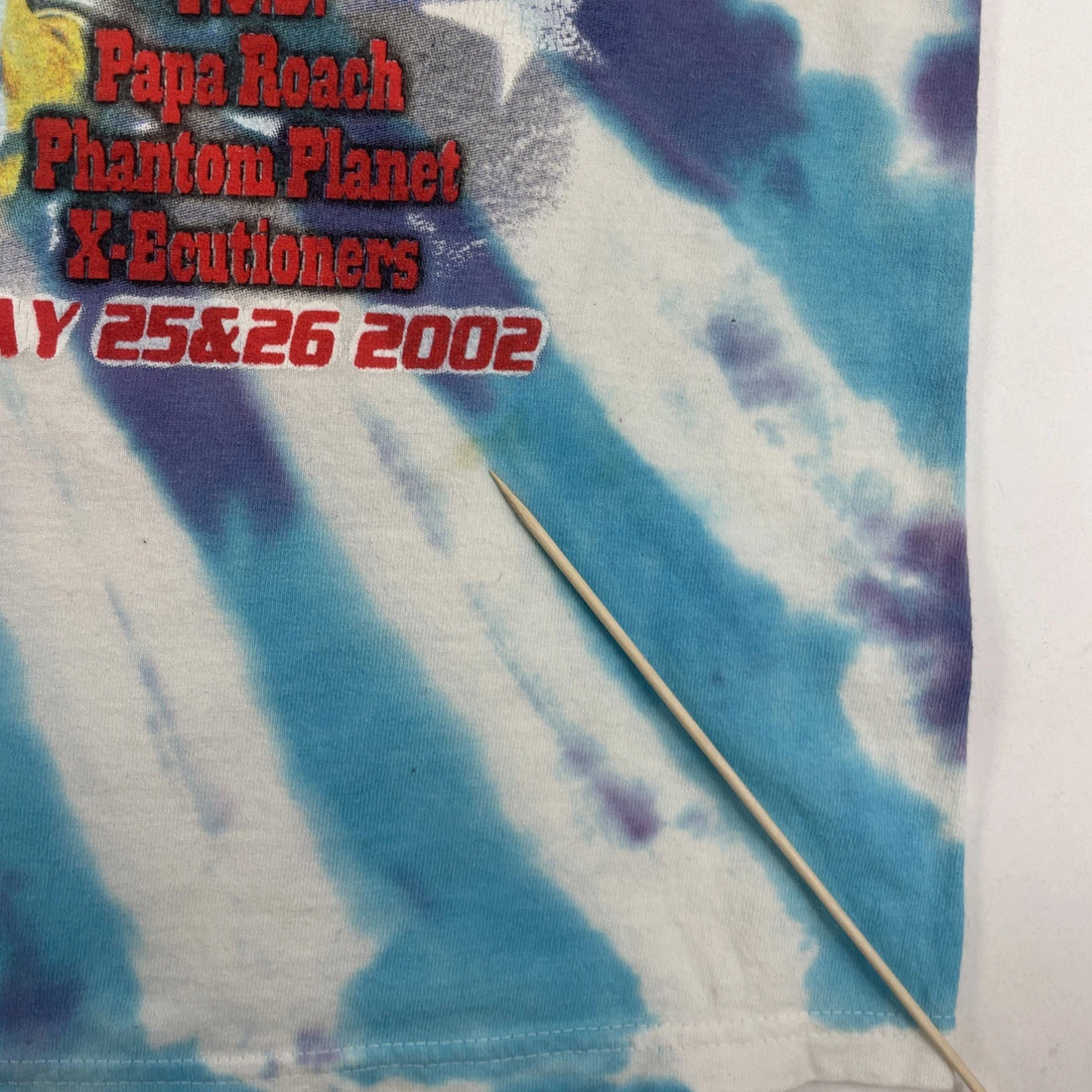 Vintage HFStival 2002 Tie Dye T-Shirt Size XL Music Festival Eminem Sum 41 NERD