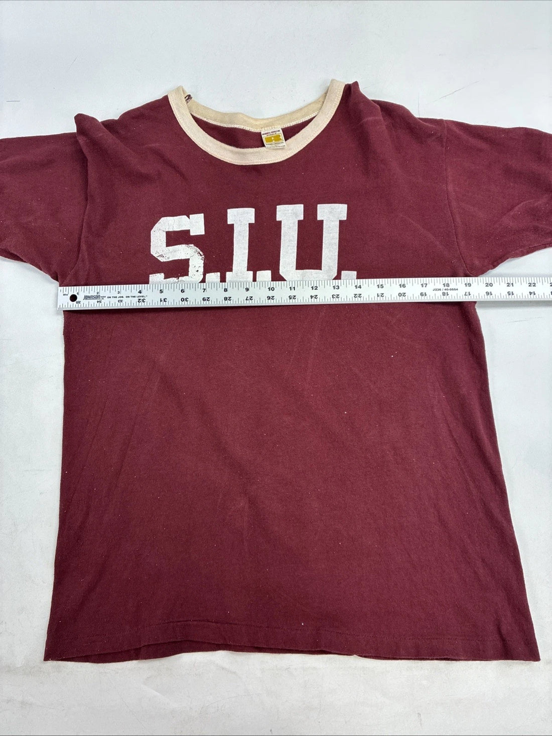 Vintage S.I.U. Russell Athletic Ringer T-Shirt Size XL 70s
