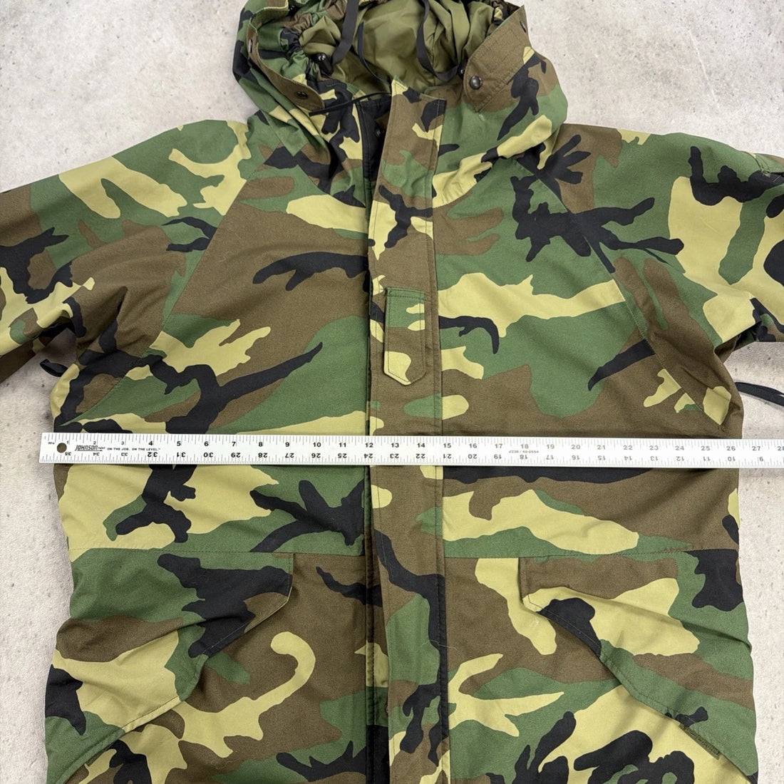 Cold Weather Parka Woodland Camo Military Army Jacket Size Large
