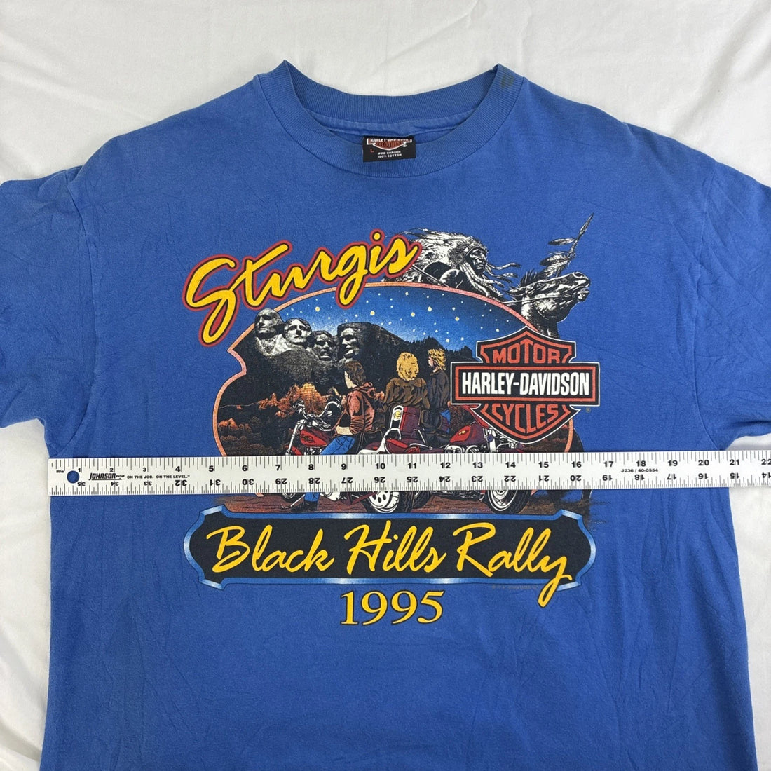 Vintage Harley Davidson Motorcycles Sturgis Black Hills Rally T-Shirt Large 1995