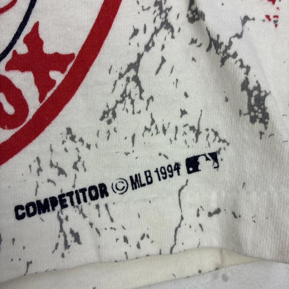 Vintage Boston Red Sox T-Shirt Size Medium All Over Print 1994 90s MLB