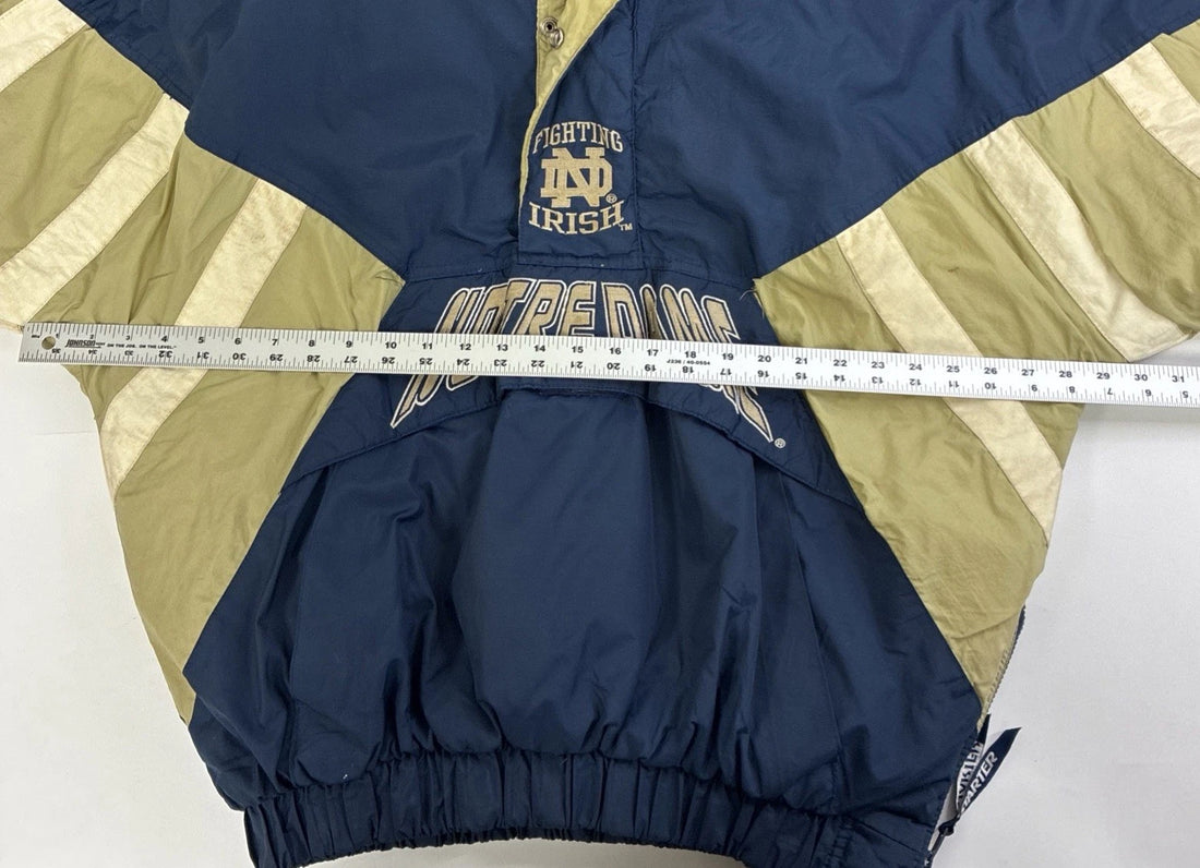 Notre Dame Fighting Irish Starter Puffer Jacket Size XL Vintage 90s NCAA