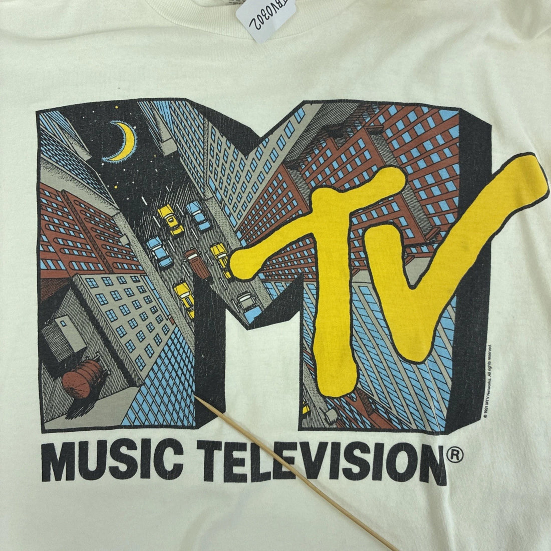 Vintage MTV Promo T-Shirt Size XL 1991 90s
