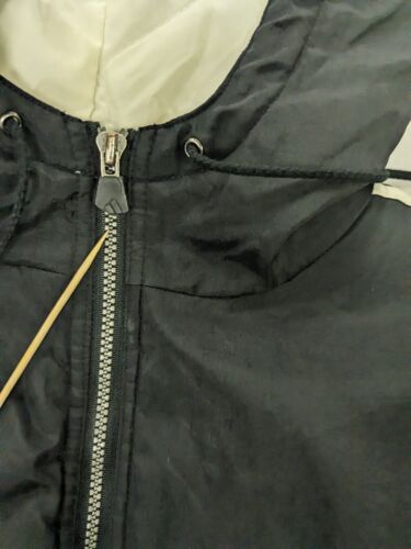 Vintage Adidas Bomber Jacket Size Large Black Embroidered