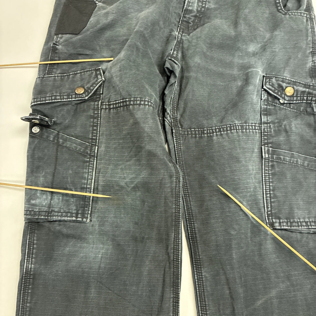 Carhartt Rip Stop Cargo Pants Size 34 X 32 Black Relaxed Fit