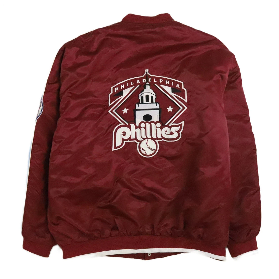 Philadelphia Phillies G-III Carl Banks Cooperstown Bomber Jacket Size 2XL MLB