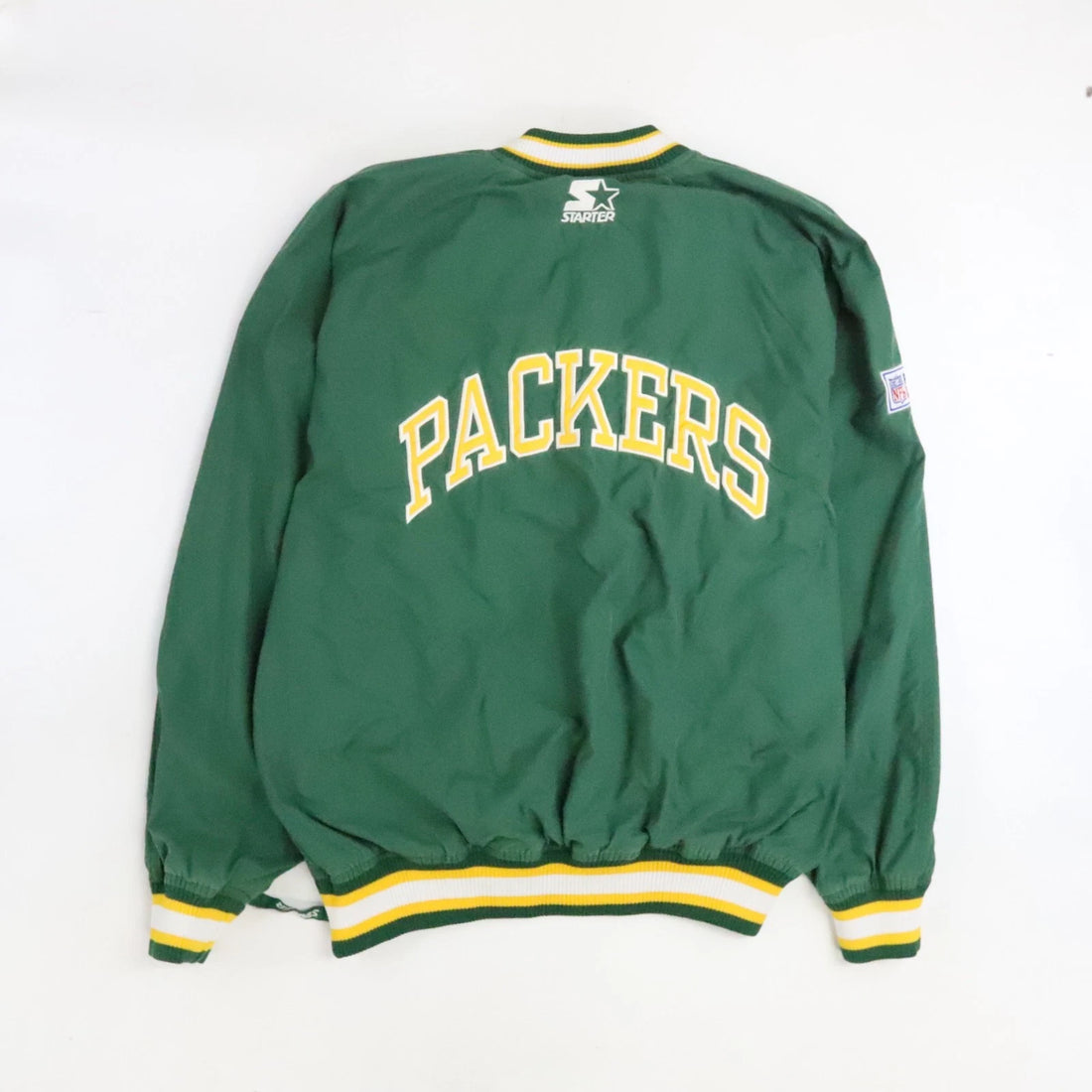 Vintage Green Bay Packers Starter Pullover Windbreaker Jacket Medium NFL