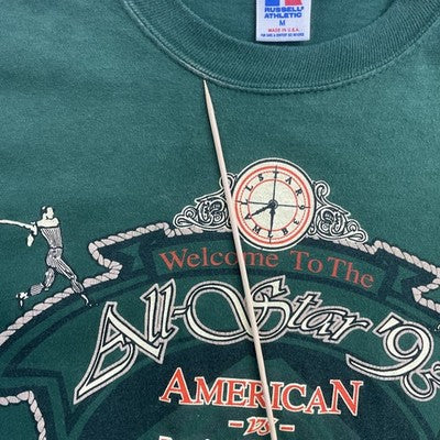 Vintage Baltimore All Star Game Russell Athletic T-Shirt Medium 1993 90s MLB