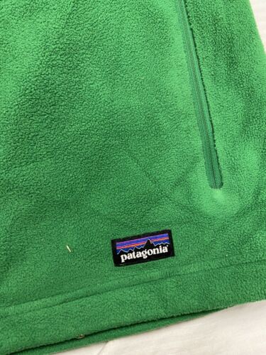Vintage Patagonia Synchilla Fleece Jacket Size Medium Green Full Zip