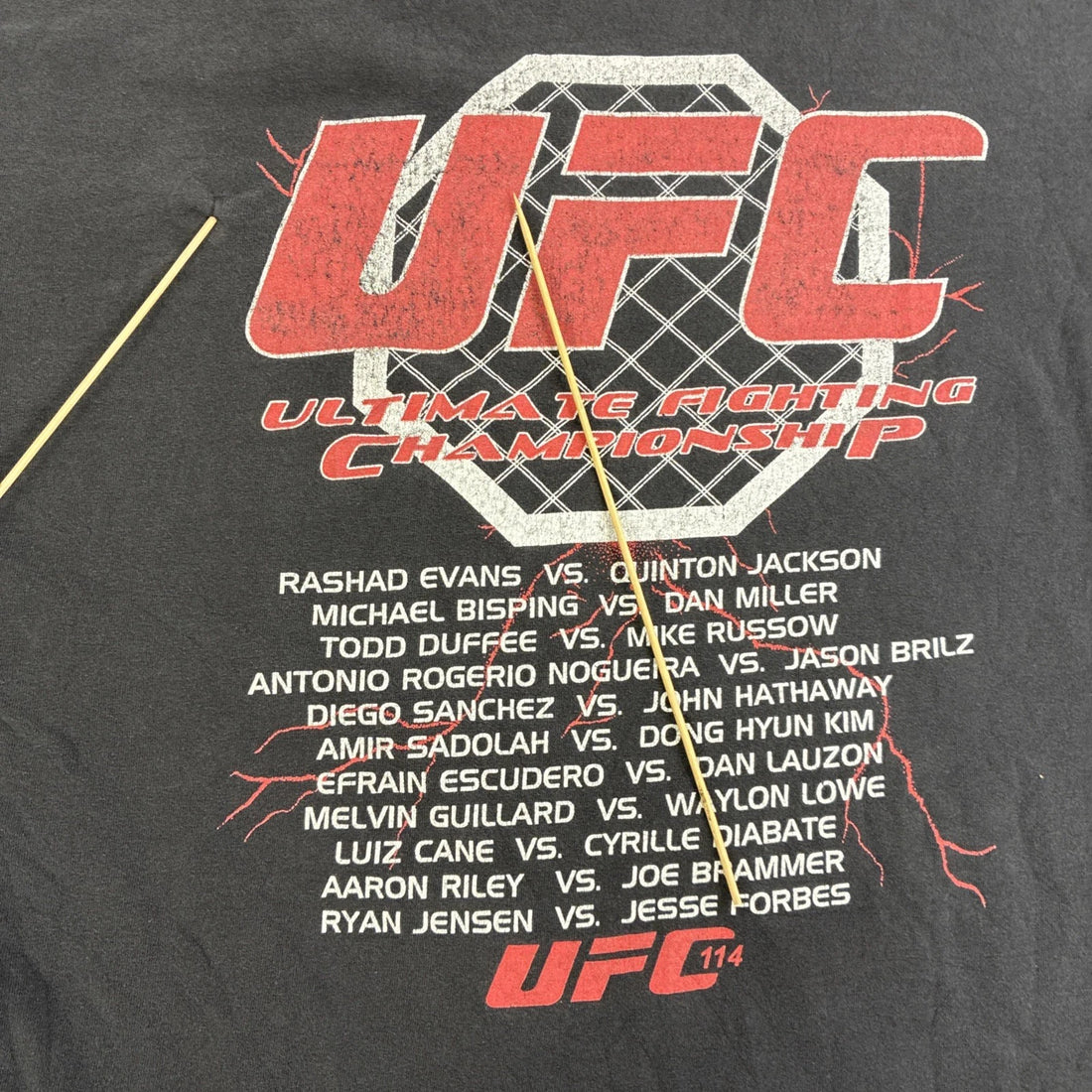 Rampage Vs Evans Griffin Vs Nogueira UFC T-Shirt Size 2XL