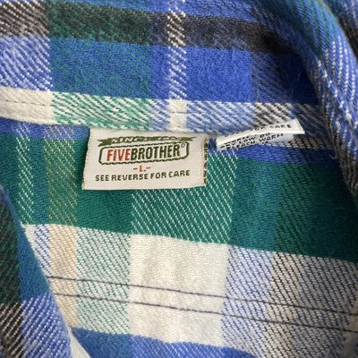 Five Brother Button Up Shirt Size Large Plaid
