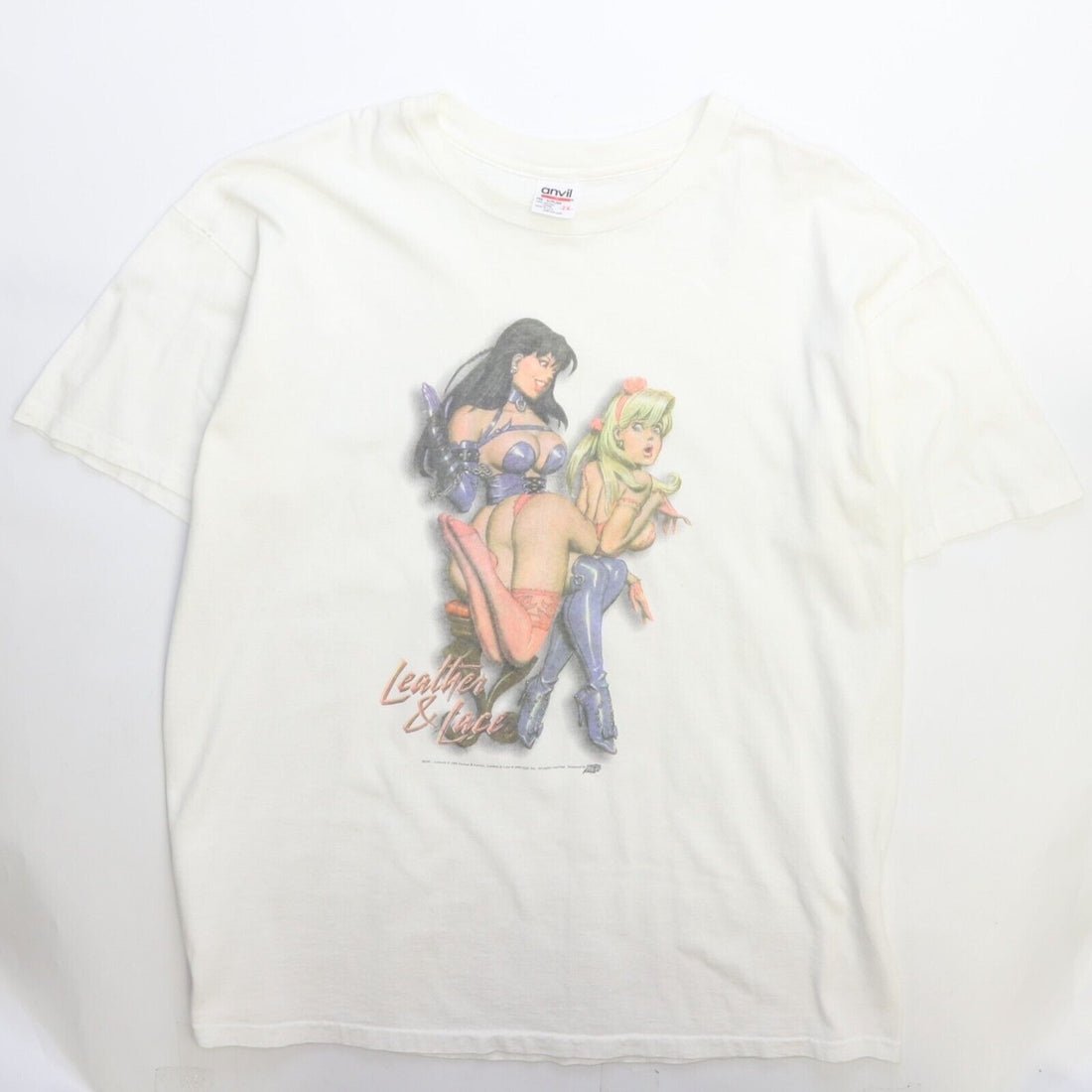 Vintage Leather & Lace Comic Images T-Shirt 2XL Fastner Larson 1999