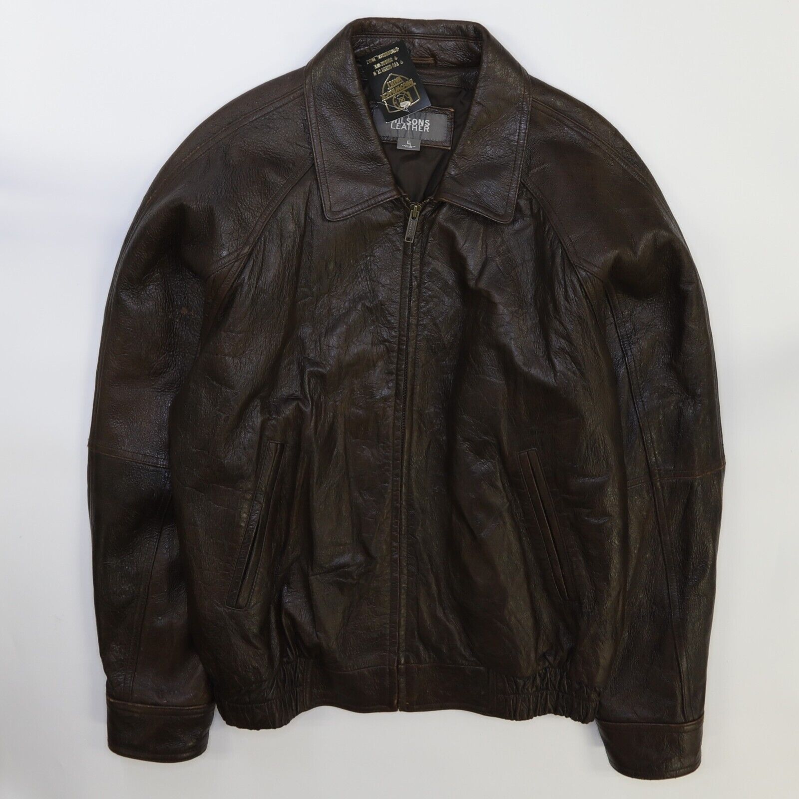 Wilson's bomber leather jacket large vintage sale