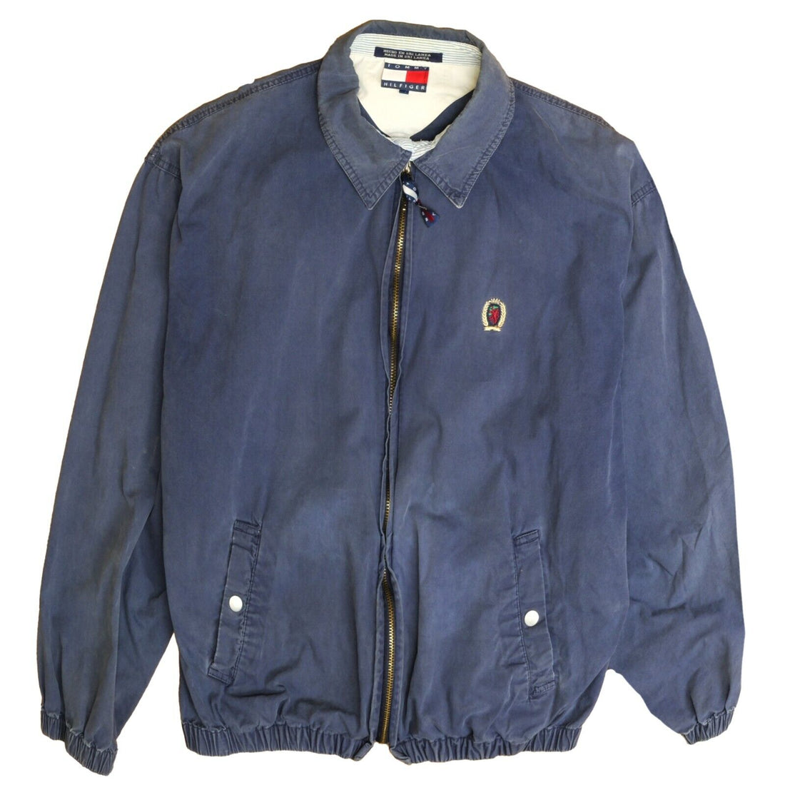 Vintage Tommy Hilfiger Harrington Jacket Size Large Blue