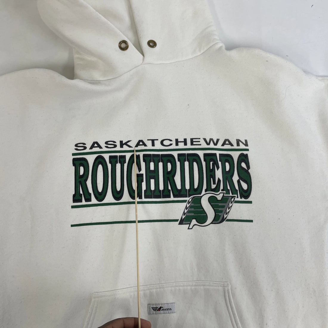 Vintage Saskatchewan Roughriders Ravens Sweatshirt Hoodie Size Large CFL