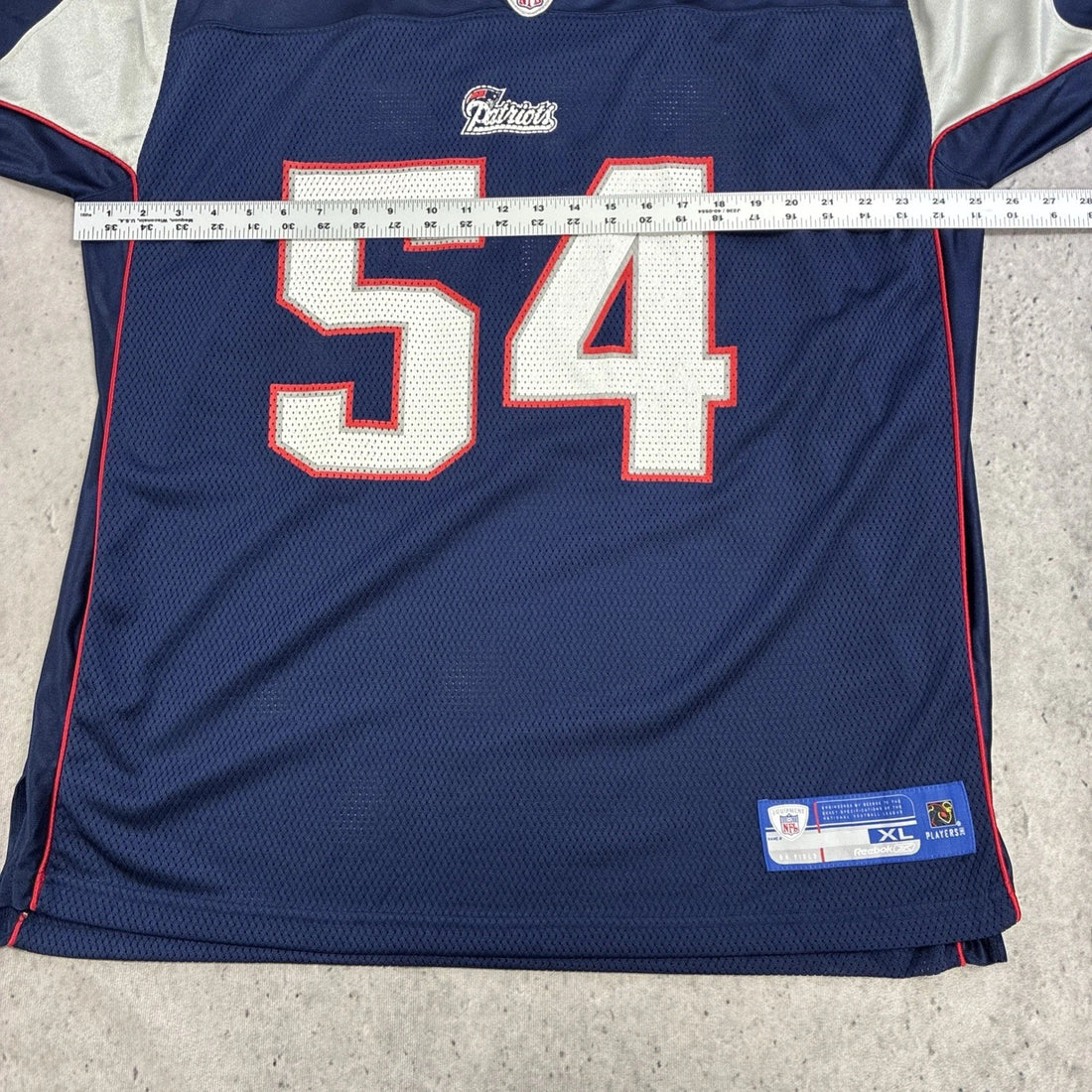 Vintage New England Patriots Tedy Bruschi Reebok Jersey Size XL NFL