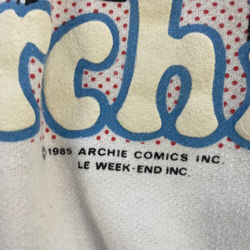 Vintage Archie Comics Crewneck Sweatshirt Size Large 1985 80s