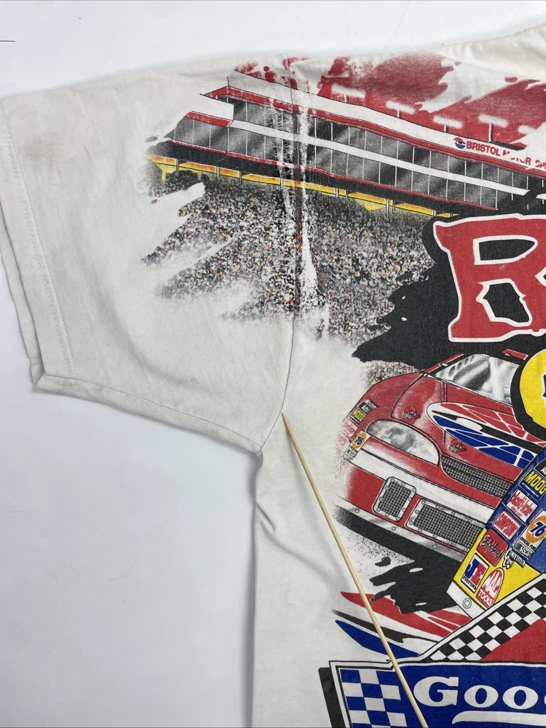Vintage Bristol Motor Speedway Racin The Way It Oughta Be T-Shirt XL AOP NASCAR