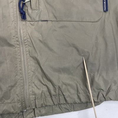 Vintage Columbia Windbreaker Light Jacket Size XL Green Blue