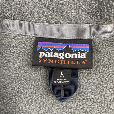 Patagonia Synchilla Fleece Vest Jacket Size Large Gray