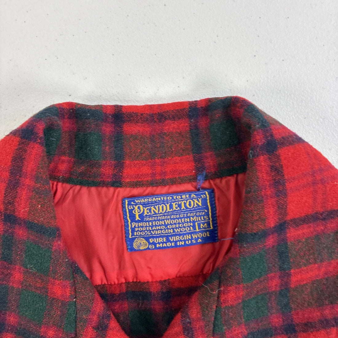 Vintage Pendleton Wool Board Button Up Shirt Size Medium
