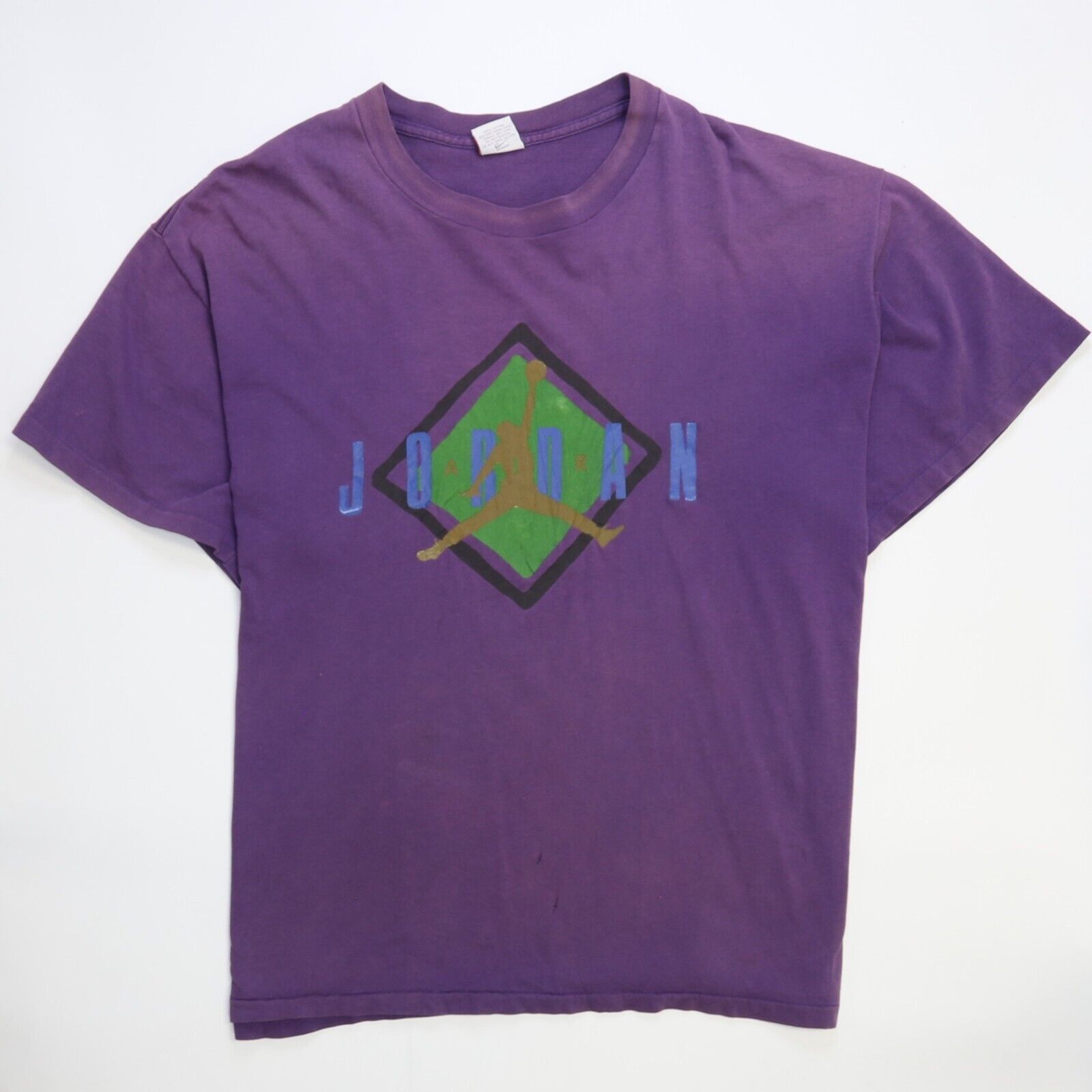 【​限​定​販​売​】 T-Shirt Nike Jordan Air Vintage Size 90s 80s Purple XL トップス