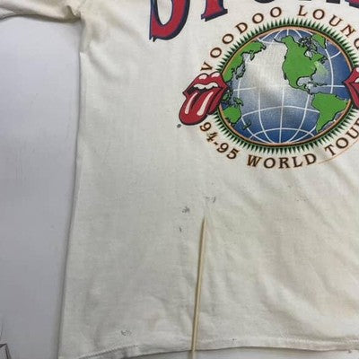 Vintage Rolling Stones Voodoo Lounge World Tour T-Shirt XL Band Tee 1995 90s