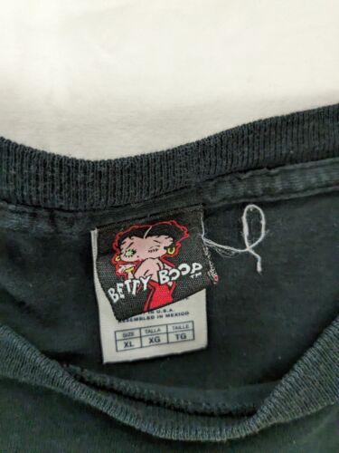 Vintage Betty Boop Florida T-Shirt Size XL Black Cartoon 2005