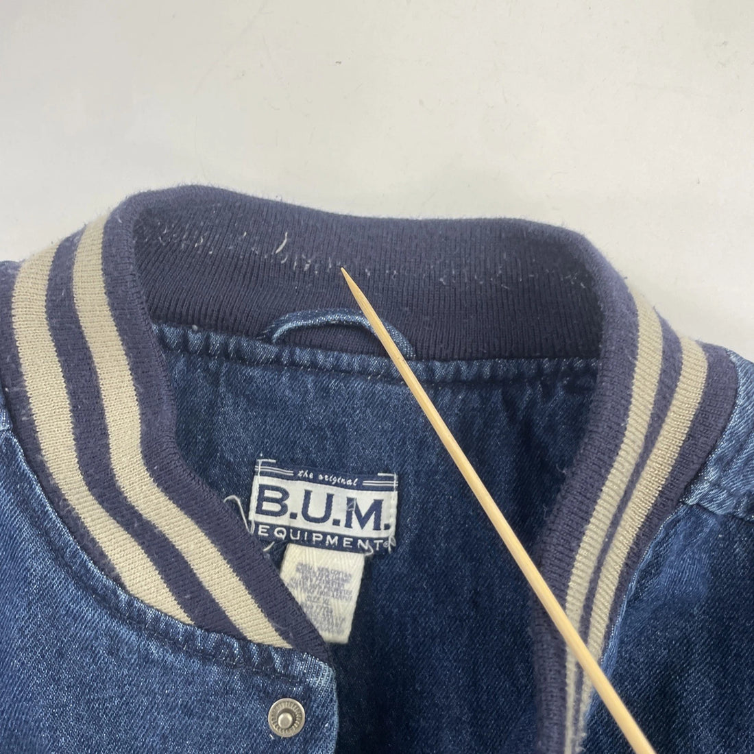 BUM Denim Bomber Jacket Size XL
