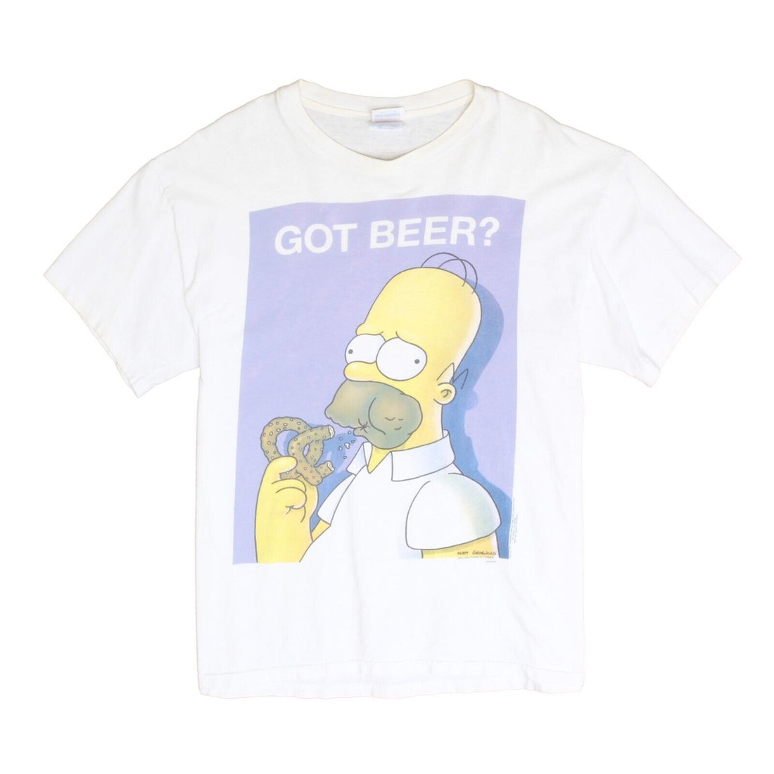 Vintage The Simpsons Got Beer T-Shirt Size Large Homer Parody Promo 1995 90s
