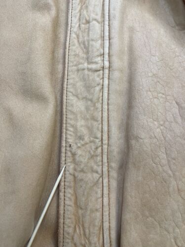 Vintage Banana Republic Leather Bomber Jacket Size Medium Tan Brown