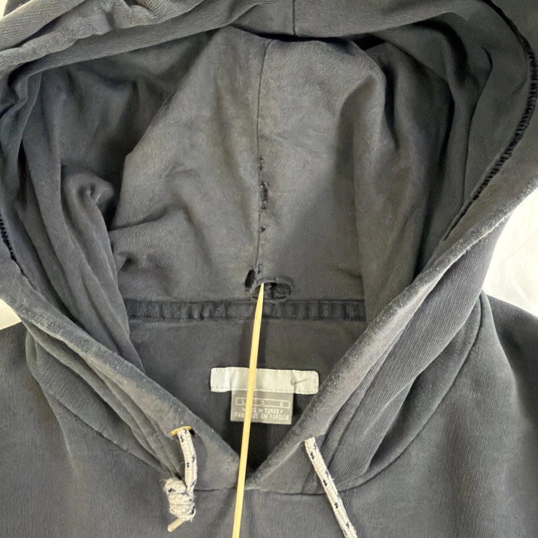 Vintage Nike Sweatshirt Hoodie Size Large Black