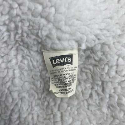 Vintage Levi's Sherpa Lined Denim Trucker Jacket Size Large