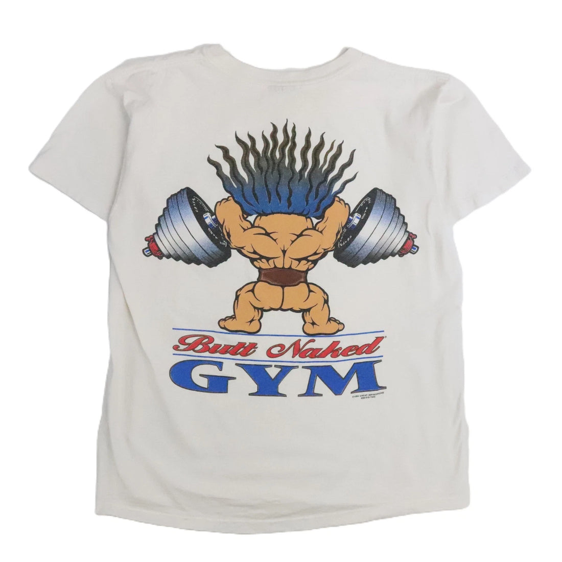 Vintage Butt Naked Gym Troll T-Shirt Size XL 1994 90s