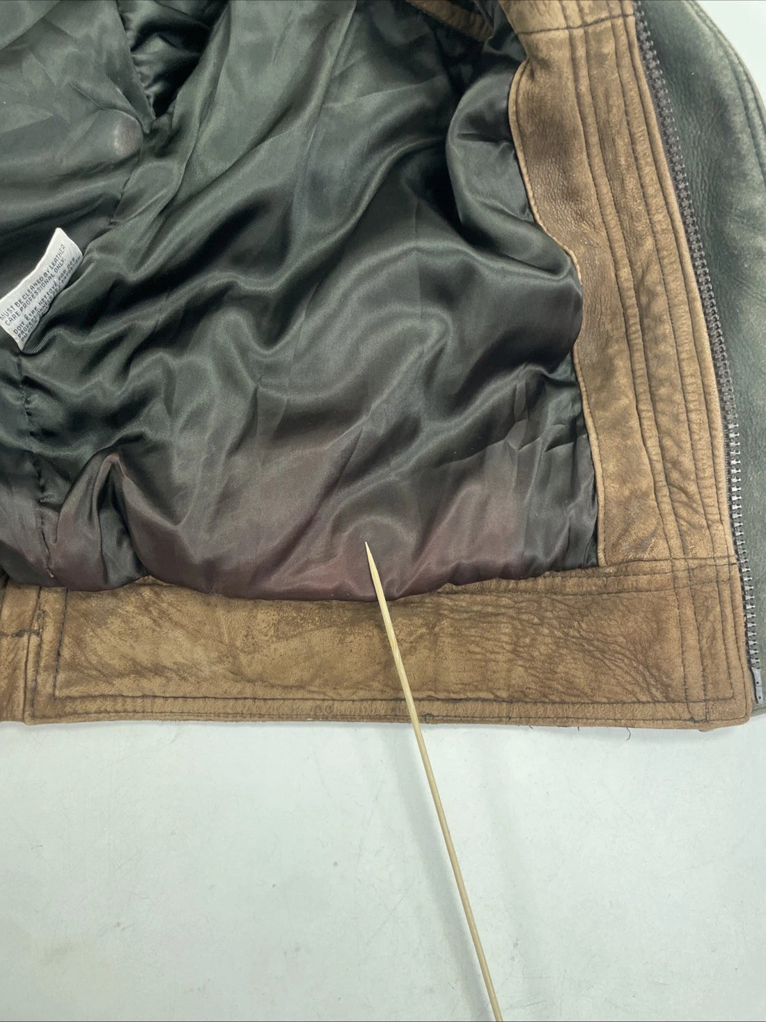 Vintage Andrew Marc Bomber Leather Jacket Size XL Brown