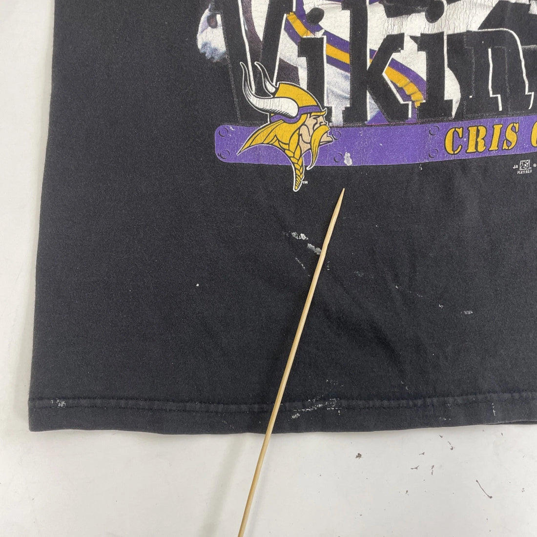 Vintage Minnesota Vikings Cris Carter T-Shirt Size Large 1998 90s NFL