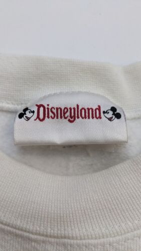 Vintage Mickey Mouse Disneyland Crewneck Sweatshirt Size Medium White