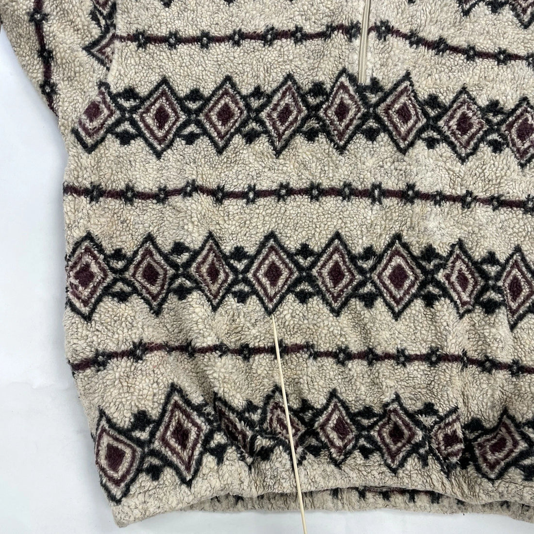 Vintage Wrangler Western Aztec Deep Pile Fleece Sweater Size 2XL