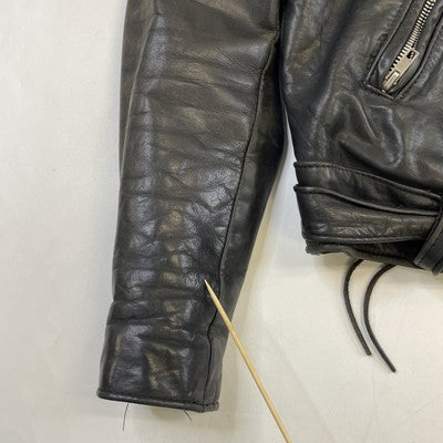 Vintage Walter Dyer Leather Classic Motorcycle Jacket Womens Size 10