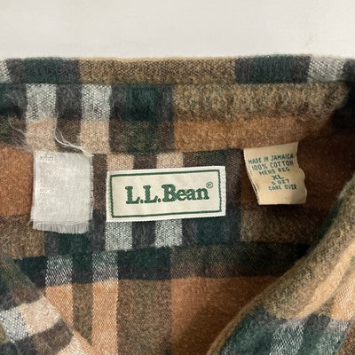 Vintage L.L. Bean Button Up Shirt Size XL Plaod