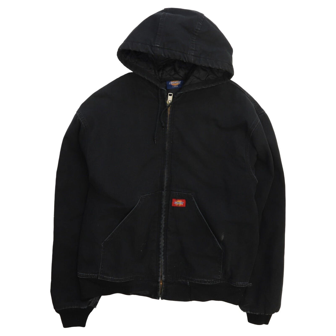 Dickies Canvas Bomber Work Jacket Size Large Black