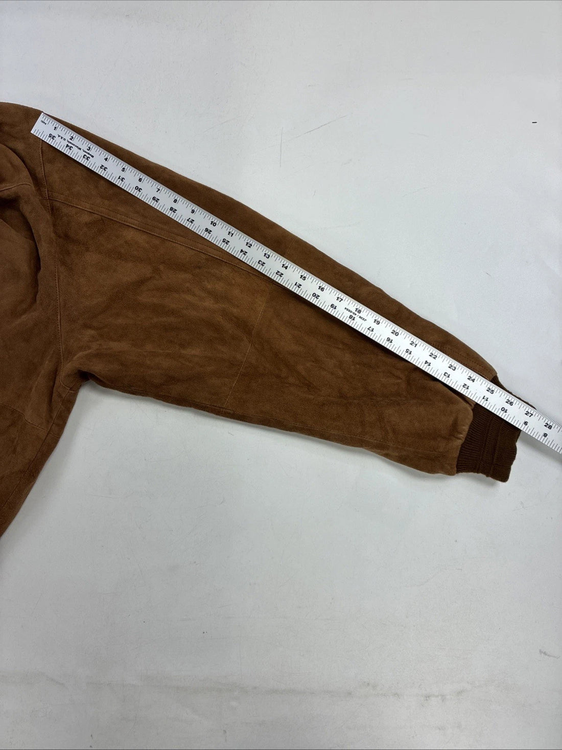 Vintage Solsona Lamb Suede Bomber Jacket Size 2XL Barcelona Spain