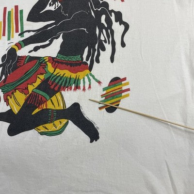 Vintage Jamaica Tribal Reggae T-Shirt Size XL 90s