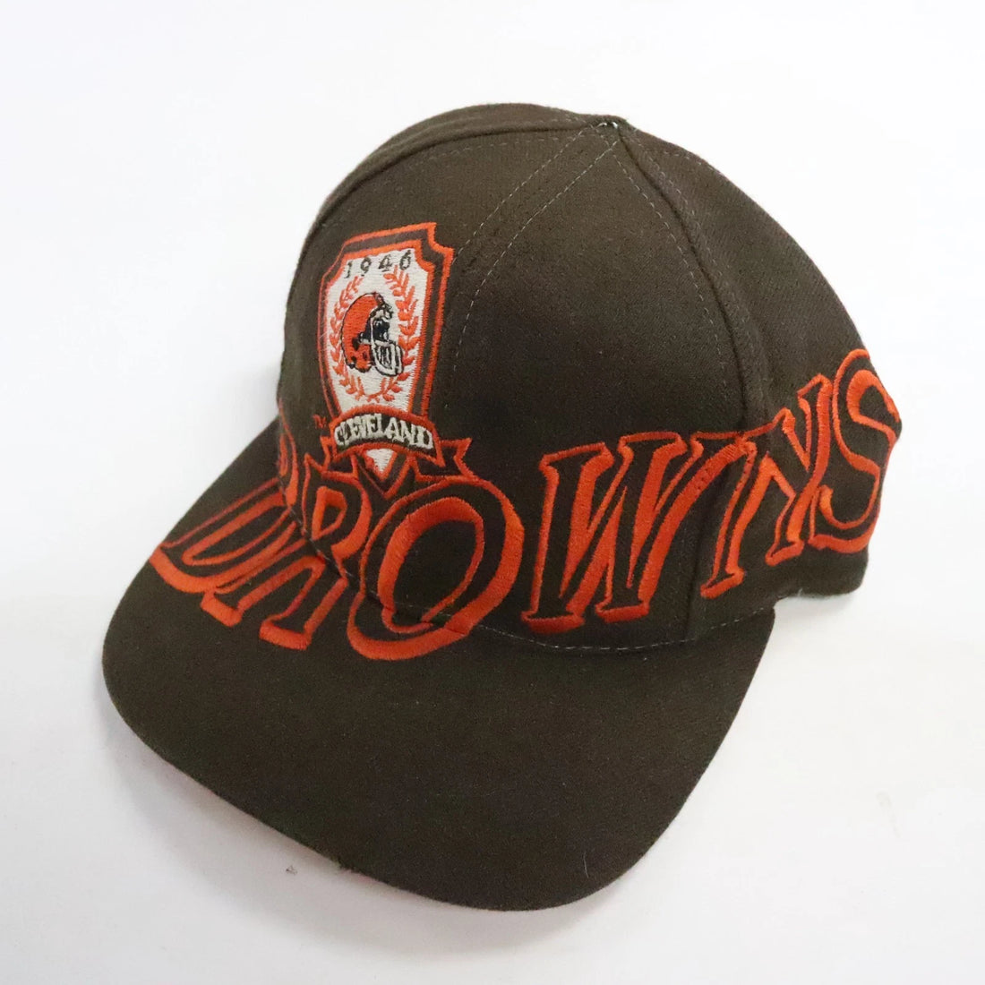 Vintage Cleveland Browns The Game Wool Snapback Hat OSFA NFL