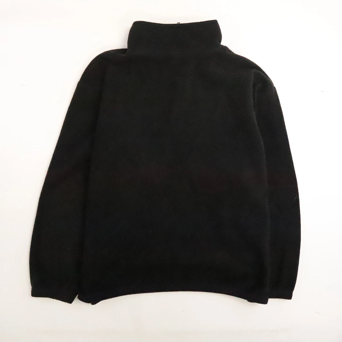 Vintage ESPN The Magazine 1/4 Zip Fleece Jacket Size Large Black