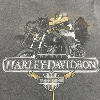 Harley Davidson Motorcycles Looney Tunes Wile E Coyote T-Shirt Size 2XL