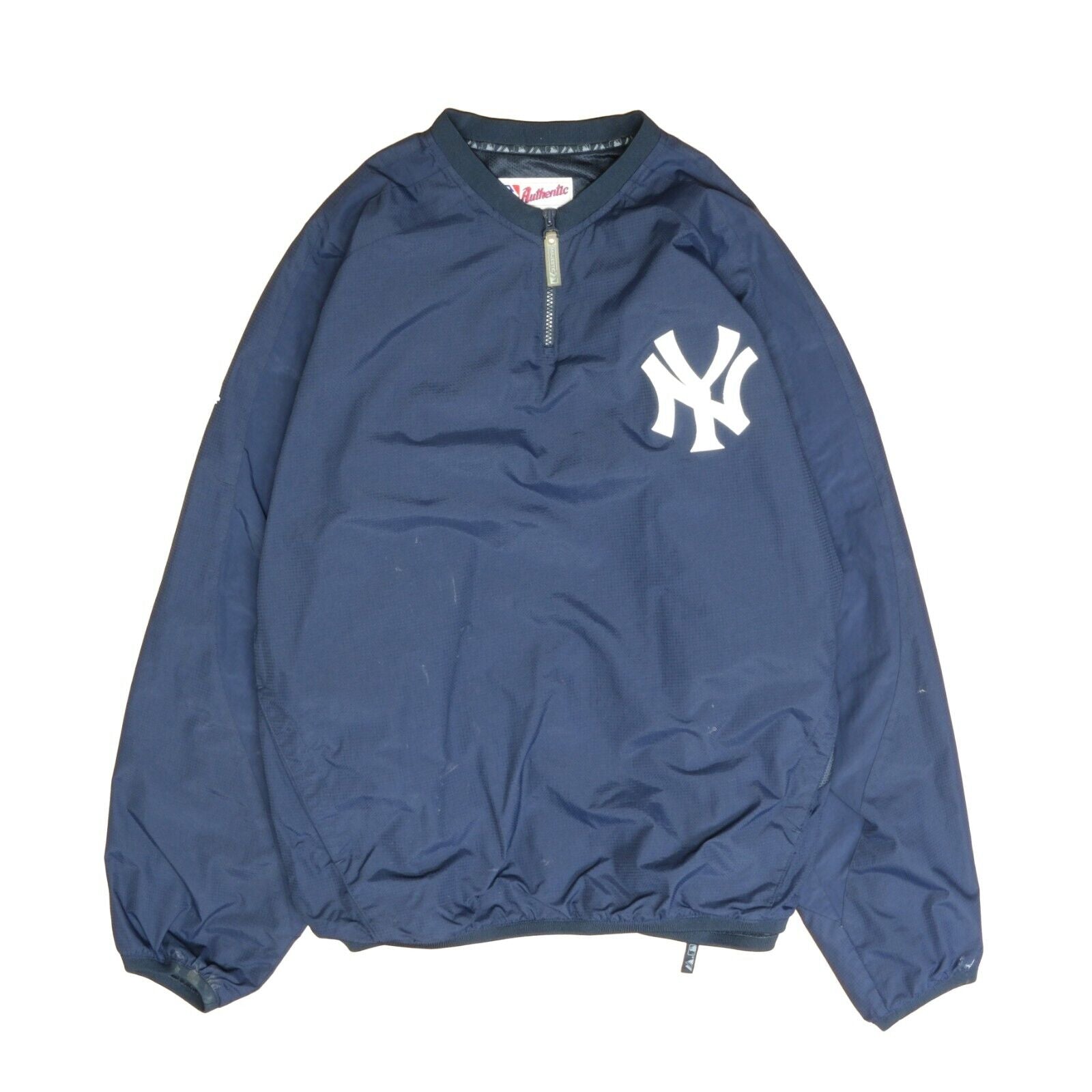 Vintage New York Yankees Majestic Windbreaker Jacket 2XL 1/4 Zip